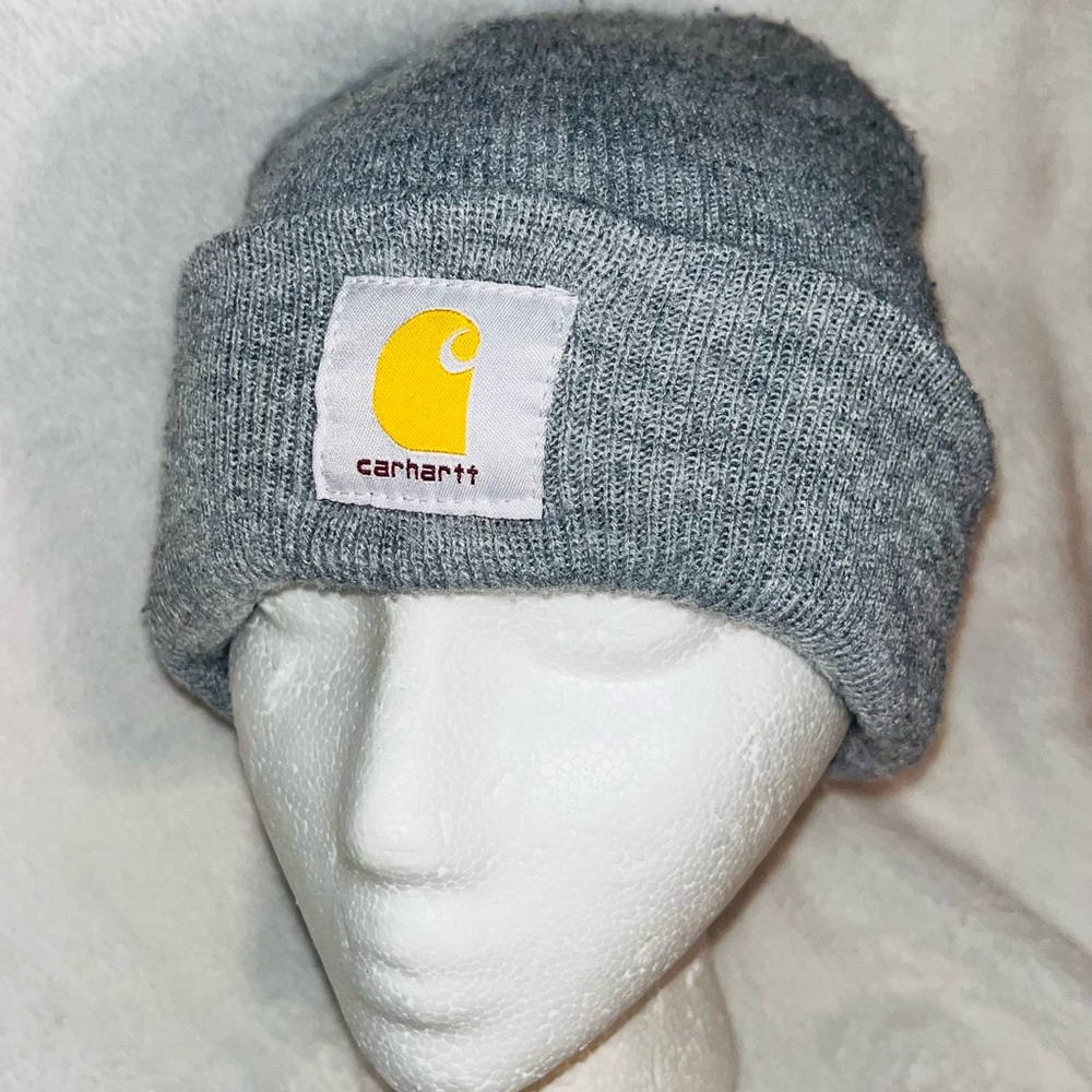 Carhartt Knit Grey Beanie Hat